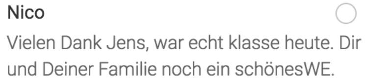 Chat-Stimme: war echt klasse heute
